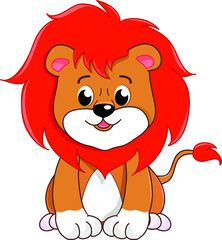 cute lion cartoon