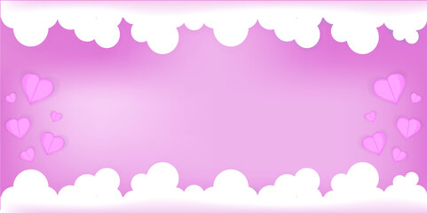  Illustration Valentine's day of craft paper design