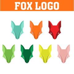 creative fox Animal Modern Simple Design Concept logo