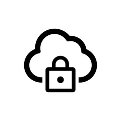 Cloud security icon