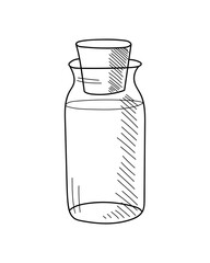 ISOLATED ON WHITE BACKGROUND OF MEDICINE BOTTLES