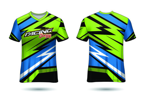 Racing Sport Jersey Template Design vector