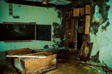 The abandoned city of Pripyat. Travel photos