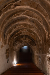 Fototapeta na wymiar beautiful tunnel under the ground