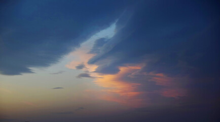 The magical colors of the sunset