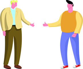 Fototapeta premium two businessmen thumbs up