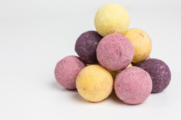 heap of fruity chocolate truffles