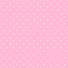 Seamless pink polka dot background © natrot