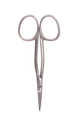 Small sharp nail scissors isolated on white background