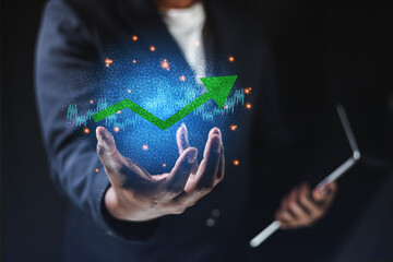 Trends of online businesses using smartphones in 2022, buying and selling products via the internet technology network.