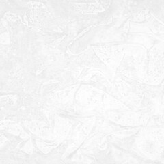 White ink and watercolor texture on white paper background. Paint leaks and decalcomania effects. Hand-painted gouache abstract image. Mess on the canvas.