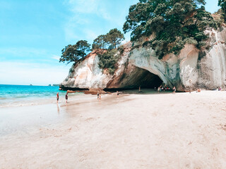 Cathedral Cove beach in North Island New Zealand