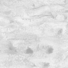 White ink and watercolor texture on white paper background. Paint leaks and decalcomania effects. Hand-painted gouache abstract image. Mess on the canvas.