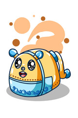 Naklejka premium Cute sharpener vector illustration