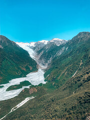 Franz Josef Glacier in the mountains