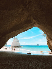 Cathedral Cove in North Island, New Zealand