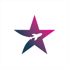 star aero plane logo design