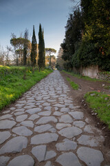 Ancient Appian Way in Rome