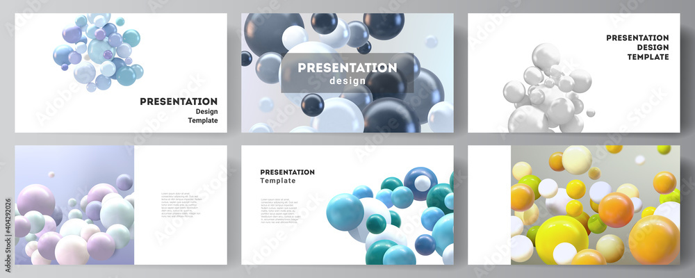 Poster vector layout of the presentation slides design business templates, multipurpose template for presen