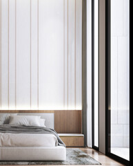 Modern bedroom interior design 