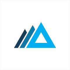 triangle mountain logo design