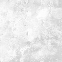 White ink and watercolor texture on white paper background. Paint leaks and decalcomania effects. Hand-painted gouache abstract image. Mess on the canvas.
