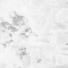 White ink and watercolor texture on white paper background. Paint leaks and decalcomania effects. Hand-painted gouache abstract image. Mess on the canvas.
