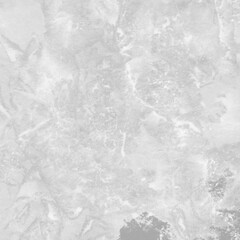 White ink and watercolor texture on white paper background. Paint leaks and decalcomania effects. Hand-painted gouache abstract image. Mess on the canvas.
