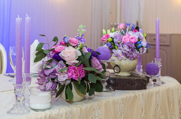 bouquet of flowers on a table