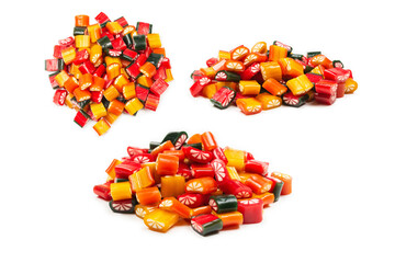Citrus colorful candies. Jelly sweets,