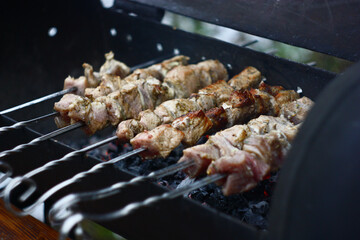meat on the grill