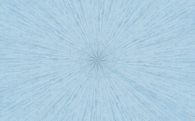 Pastel light blue radial starburst wood marquetry