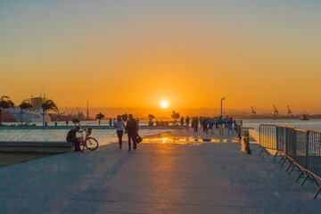 Obraz premium sunset on the beach