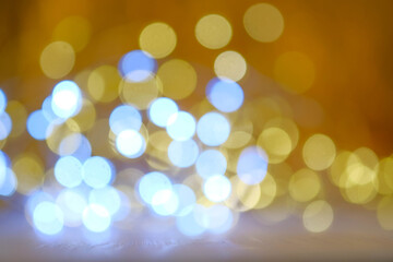 Festive golden bokeh, cheerfull mood, valentine day