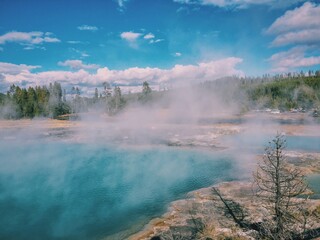 Hot spring at Yellow Stone Nationla park.