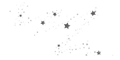 Fototapeta premium Star confetti. Silver star of confetti.