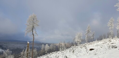 winter impressions around the harrow tower at the velmerstot near silver river valley
