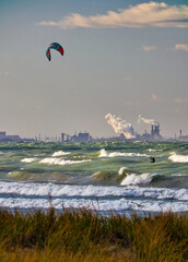 Industrial Kite Surfing
