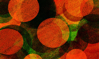 円の重なる抽象ペイントの背景画像