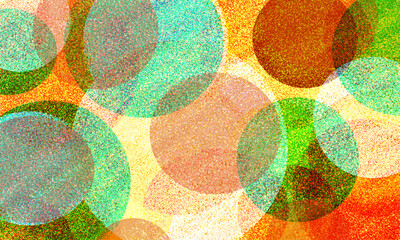 円の重なる抽象ペイントの背景画像