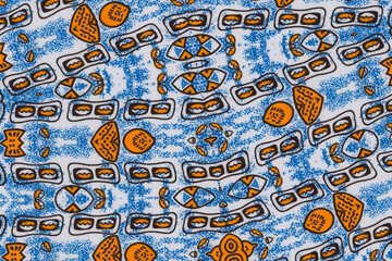 Manufactured African fabric – Seamless and textured pattern, cotton, photo 