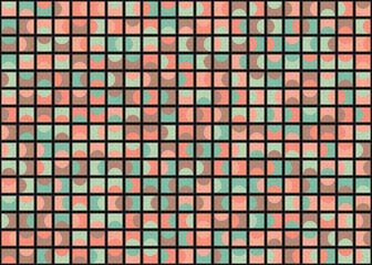 Abstract Geometric Pattern generative computational art illustration