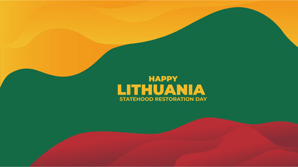Lithuania flag color Background design - obrazy, fototapety, plakaty