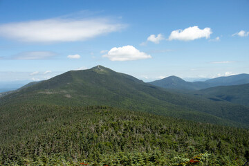Fototapeta premium Landscape with mountains and sky in the White Mountains of New Hampshire.