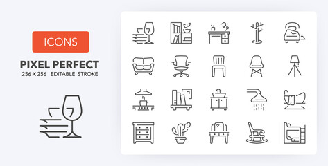 furniture 2 line icons 256 x 256 © Artco