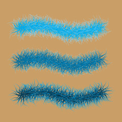 Vector Fur Boa Scatter Brushes and samples