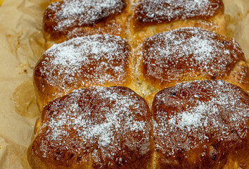 fresh baked Traditional Romanian homemade Croissants