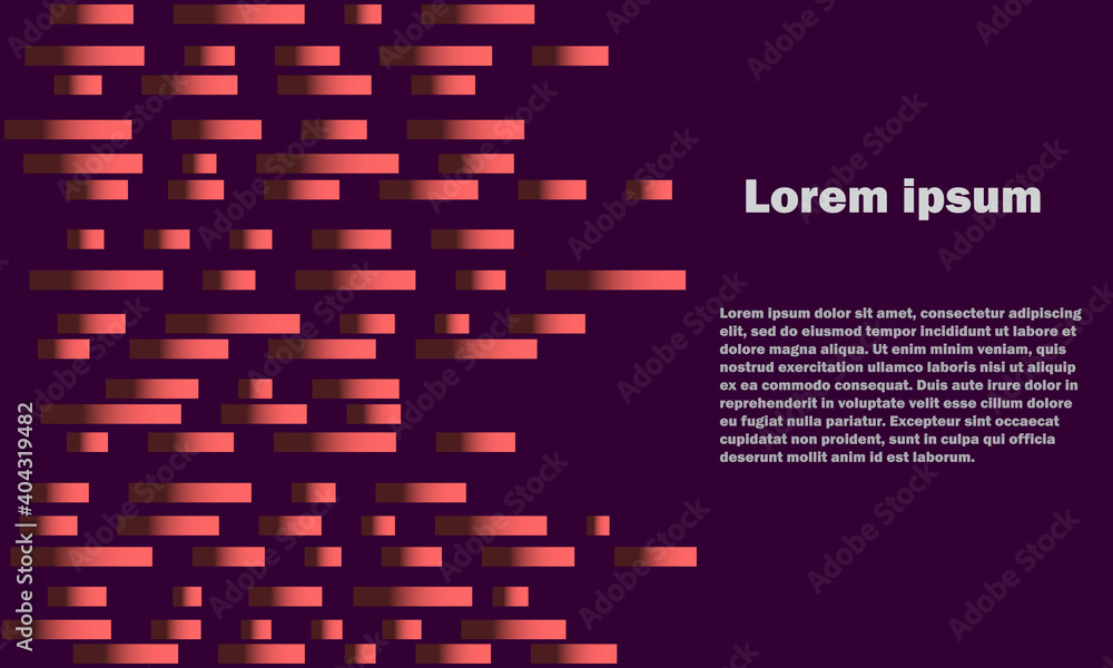 Poster moving lines with gradient abstract background