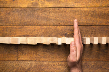 Stopping the domino effect concept 