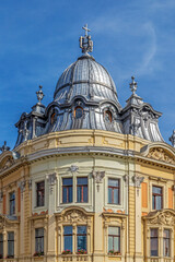 One of the two twin buildings, Cluj-Napoca, Transylvania, Romania